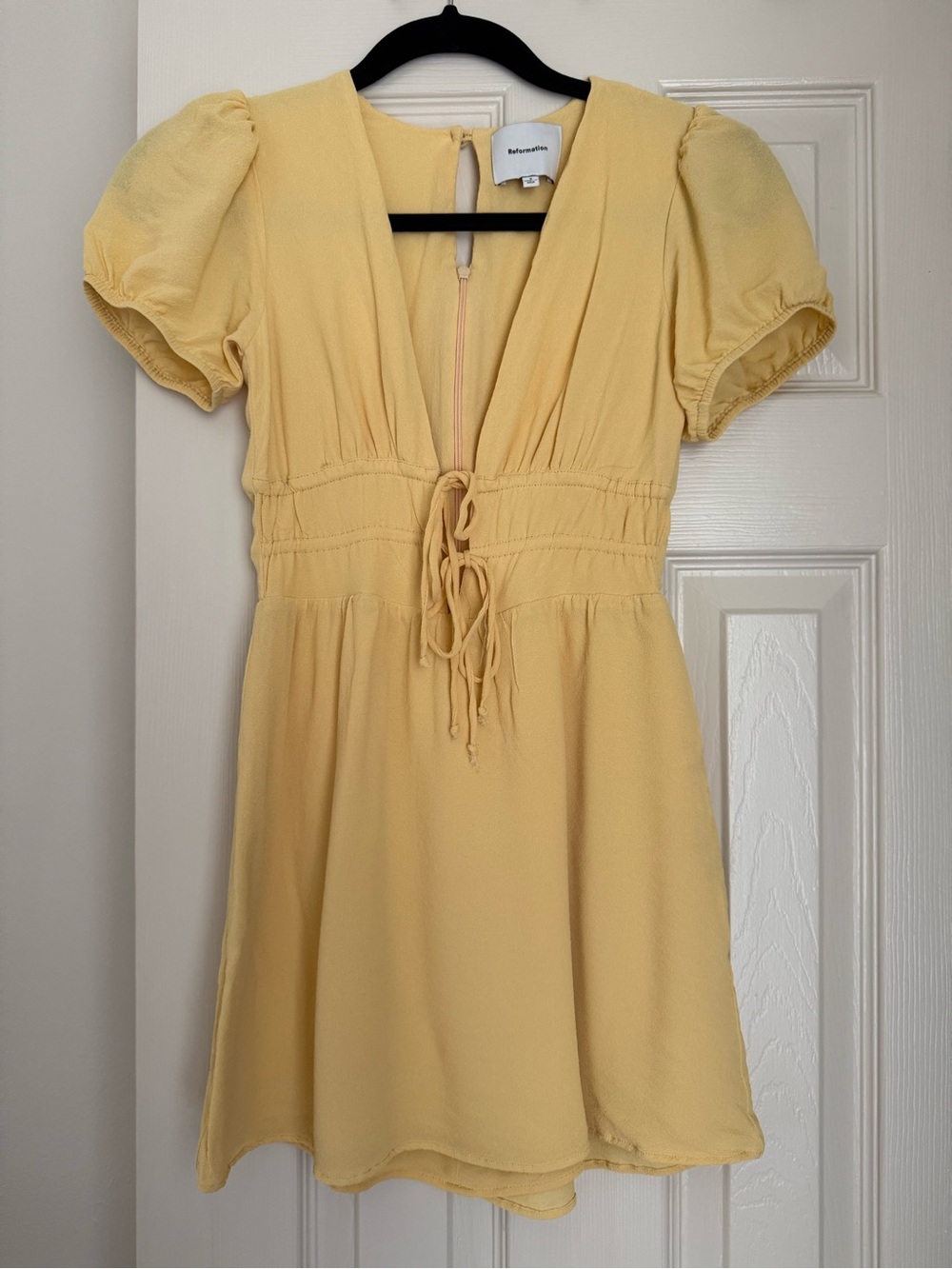 Reformation Yellow Grady Dress